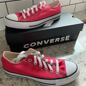 NWT Carmine Pink Converse